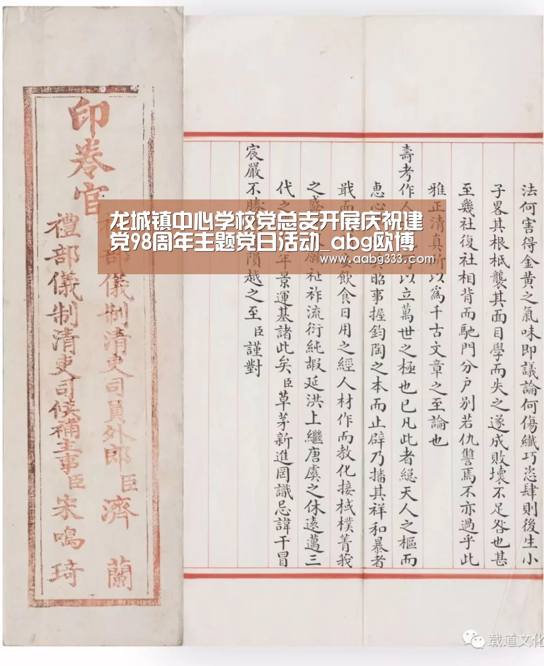 龙城镇中心学校党总支开展庆祝建党98周年主题党日活动_abg欧博官网(图3) 欧博登入
