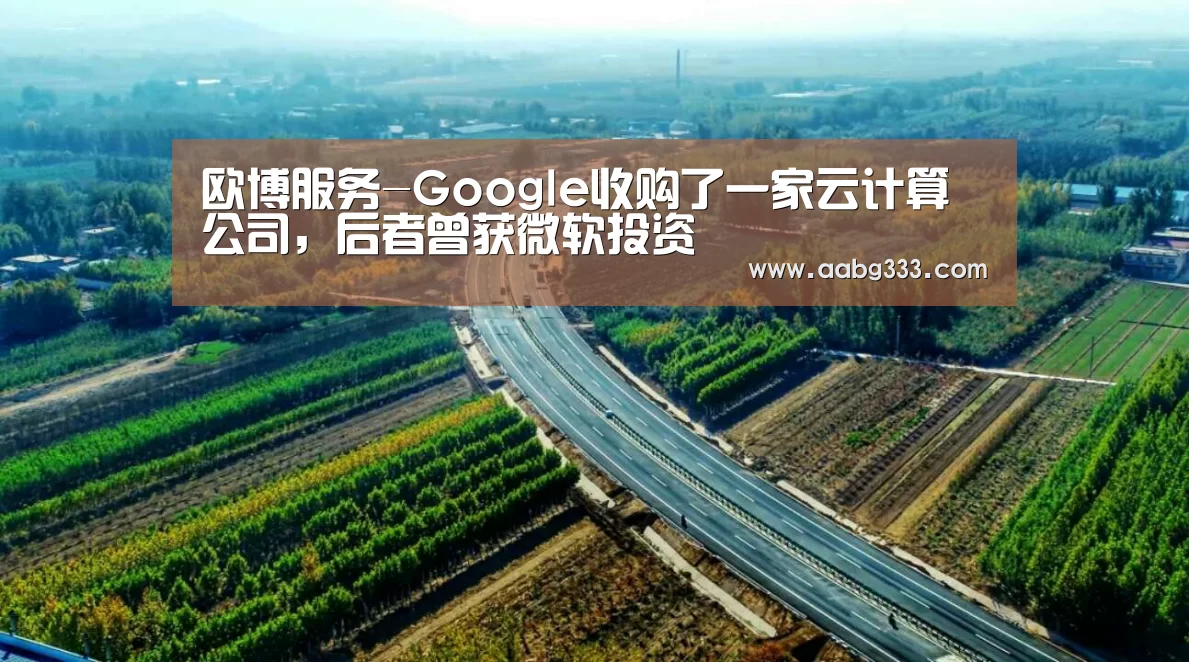 欧博服务-Google收购了一家云计算公司,后者曾获微软投资(图4) abg欧博官网